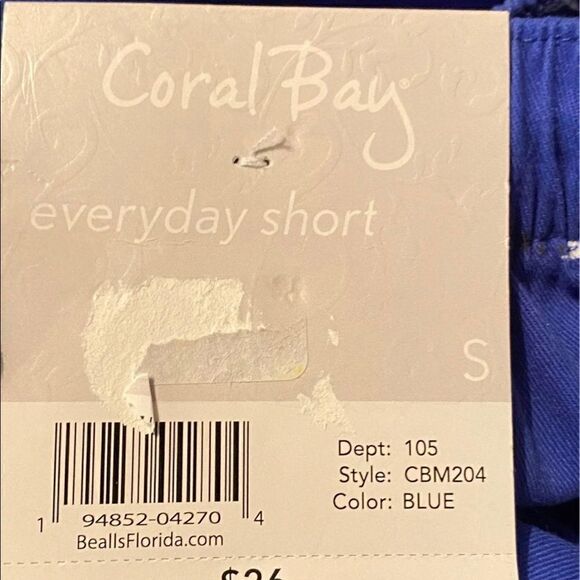 CORAL BAY Women's Small Palm Tree Drawstring Shorts - Picture 5 of 5